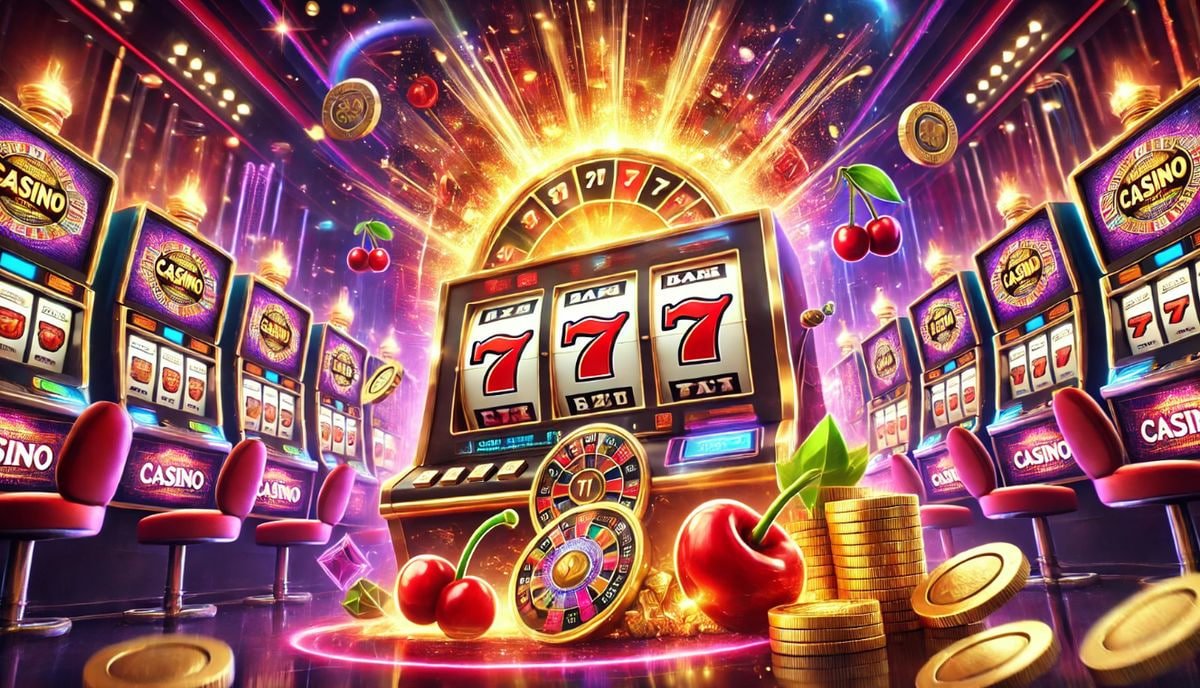 Games menu showing Wolf Gold slot selection